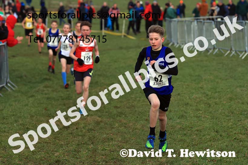 Boys Under-13s 2024 Northern Cross Country Champs., Sedgefield. Photo: David T. Hewitson/Sports for All Pics